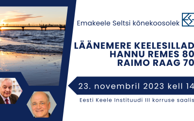 Emakeele Seltsi kõnekoosolek