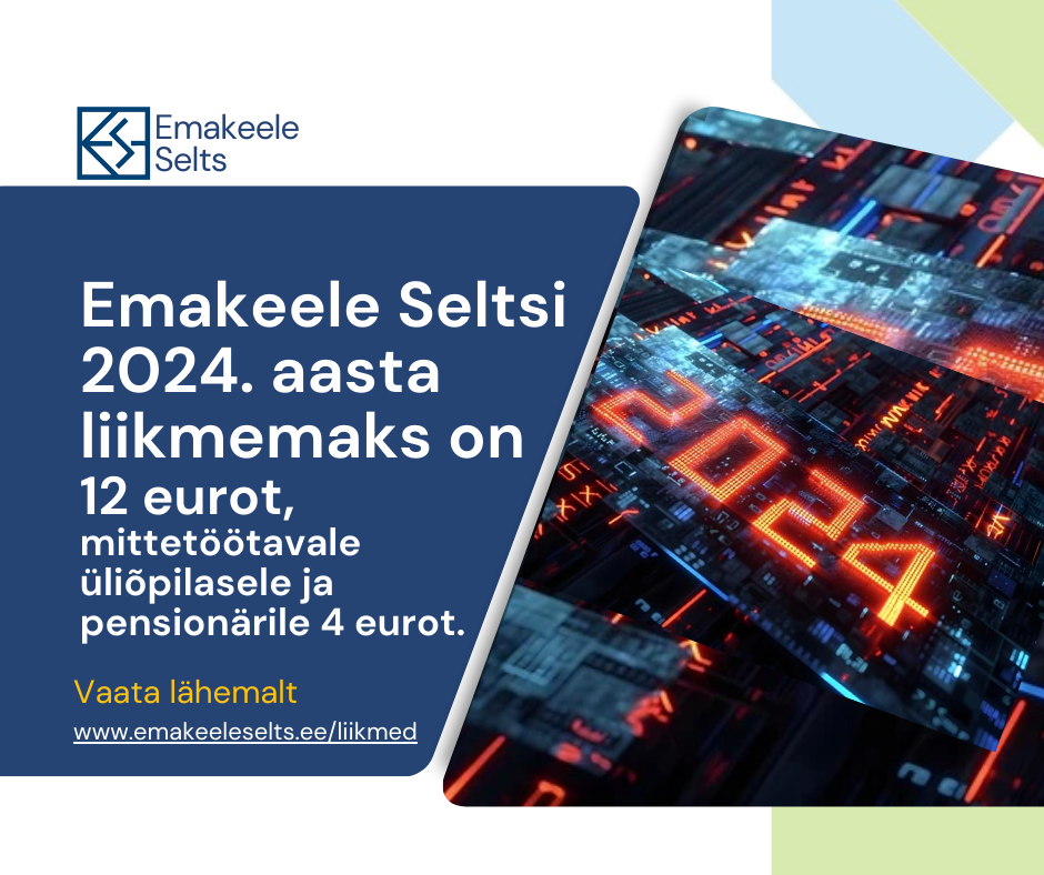 22. märtsil 2024 toimunud aastakoosolekul otsustati, et 2024. aasta liikmemaks jääb möödunud aastaga samaks: tegevliikmetele 12 eurot, mittetöötavatele pensionä